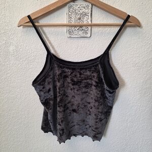 Colsie Velvet Charcoal Camisole